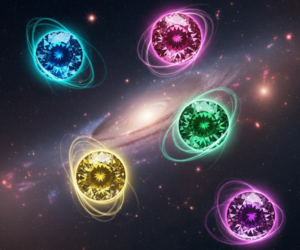 Různé barvy safíru - různé podoby jedné energie