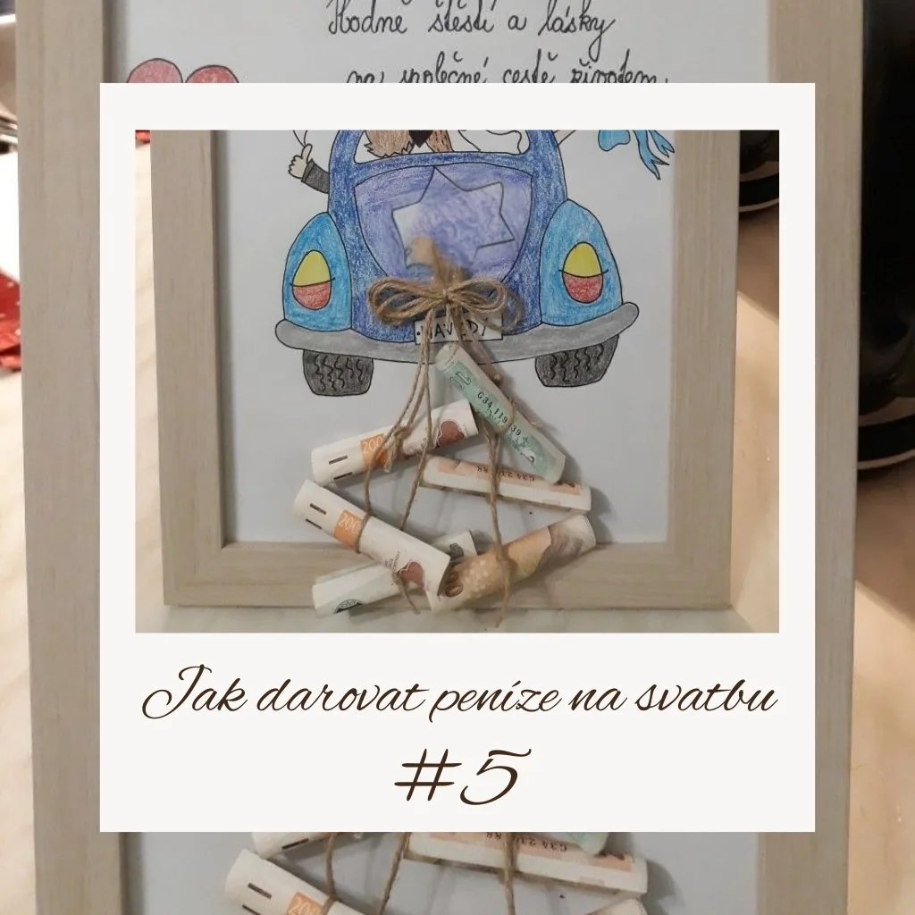 Cesta životem s peněžními plechovkami - nápad jak darovat peníze na svatbu