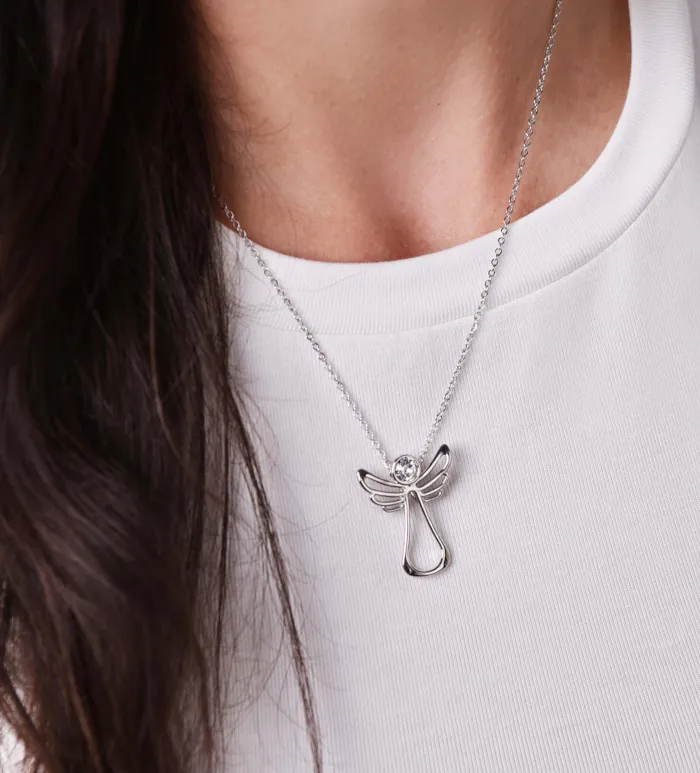 Přívěsek andělíček s krystalem Swarovski