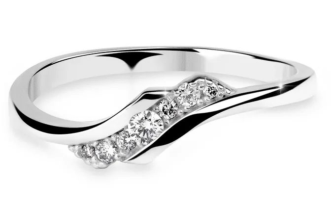 Briliantový prstýnek z bílého zlata