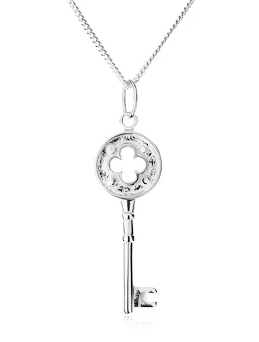 Stříbrný řetízek s přívěskem Klíček