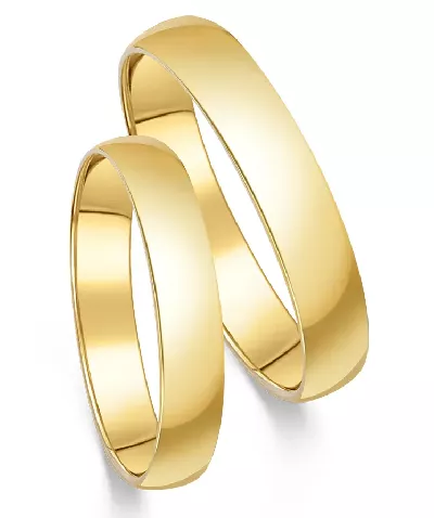 Klasické zlaté snubní prsteny ze žlutého zlata